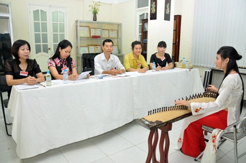 Một buổi thi năng khiếu tại trường CĐSP Nghệ thuật Hà Nội